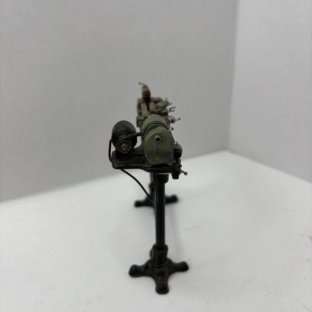 RARE Artisan Ron Bufton Metal Workshop Lathe Machine 1:12 Dollhouse Miniature - Picture 4 of 16